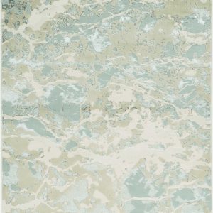 5'x8' Sand Grey Machine Woven Abstract Watercolor Indoor Area Rug