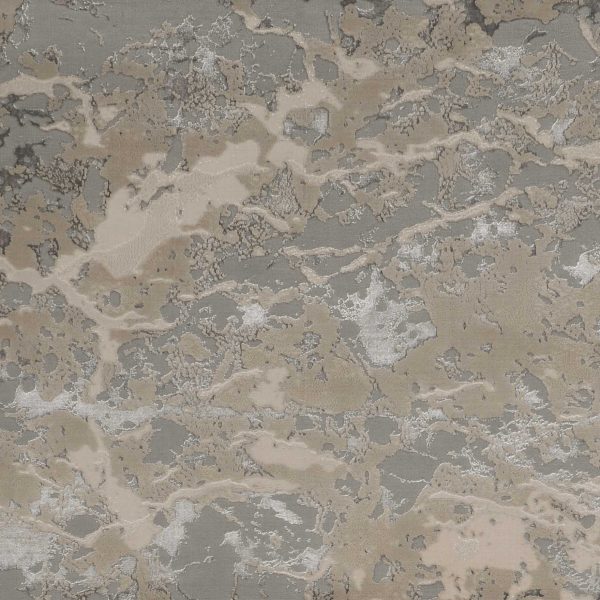 5'x8' Sand Grey Machine Woven Abstract Watercolor Indoor Area Rug - Image 3