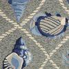 5' x 7' Grey Seaside UV Treated Indoor Outdoor Area Rug - Image 3