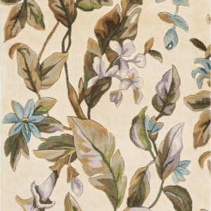 2' x 8'  Runner Wool Ivory or Teal Area Rug