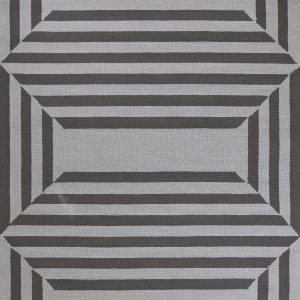 5' x 7'  UV treated Polypropylene Charcoal Area Rug