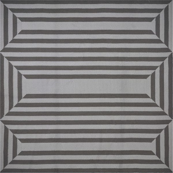 5' x 7'  UV treated Polypropylene Charcoal Area Rug - Image 5