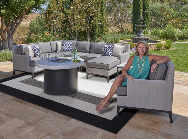 5' x 7' Charcoal Bordered UV Treated Indoor Area Rug - Image 3