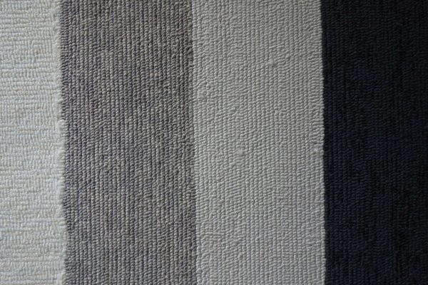 5' x 7' Charcoal Bordered UV Treated Indoor Area Rug - Image 4