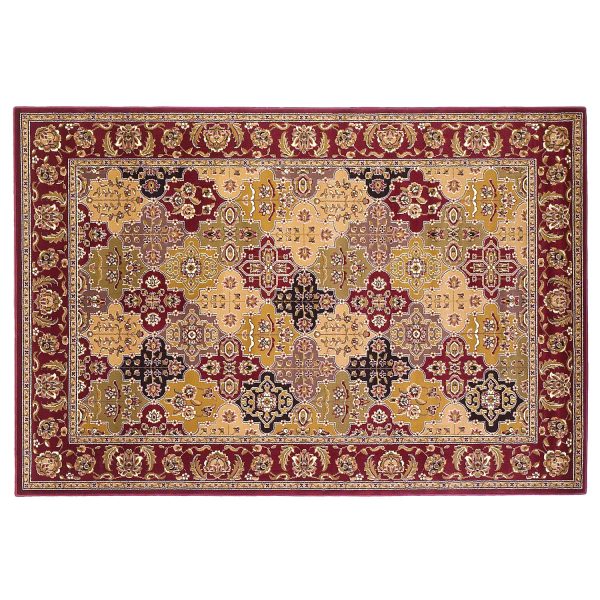 Red Octagon Quatrefoil Area Rug - Image 2