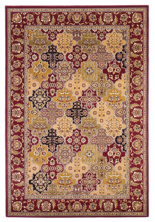 Red Octagon Quatrefoil Area Rug - Image 5