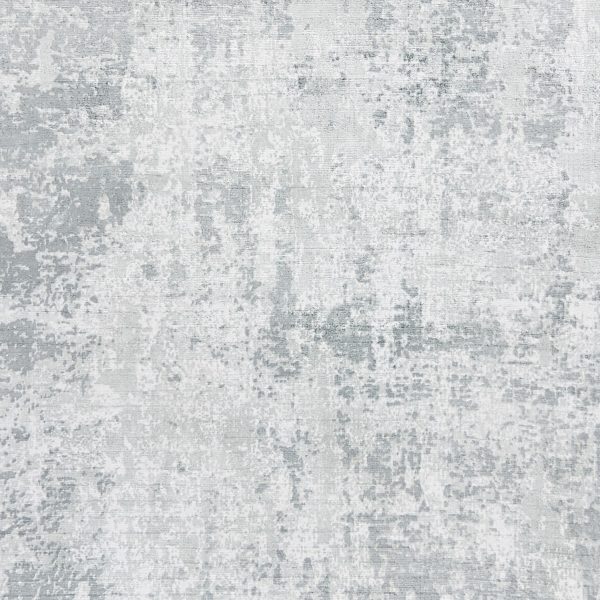 3'x5' Dew Grey Hand Loomed Abstract Brushstroke Indoor Area Rug - Image 2