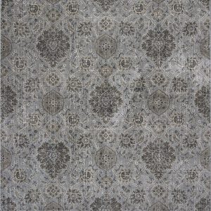 5'x8' Silver Machine Woven Traditional All Over Indoor Area Rug