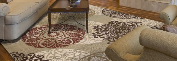 8' x 11' Sage Vintage Circular Patterns Indoor Area Rug - Image 2