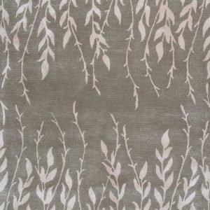 3' x 5' Wool & Viscose Blend Beige Area Rug