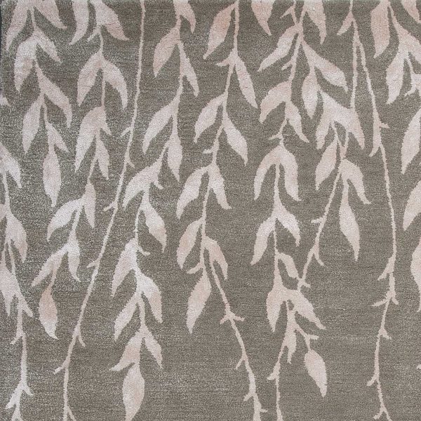3' x 5' Wool & Viscose Blend Beige Area Rug - Image 4