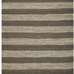 5' x 7' Jute Slate Ivory Area Rug