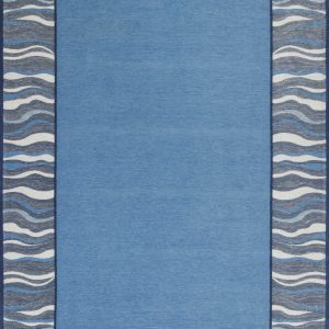 6'7 x 9'6 Polyester Denim Area Rug