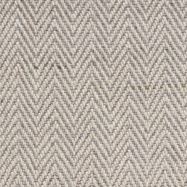 5'x8' Oatmeal Beige Hand Woven Houndstooth Indoor Area Rug - Image 2