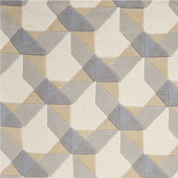 5' x 8'  Wool Ivory or Grey Area Rug - Image 3