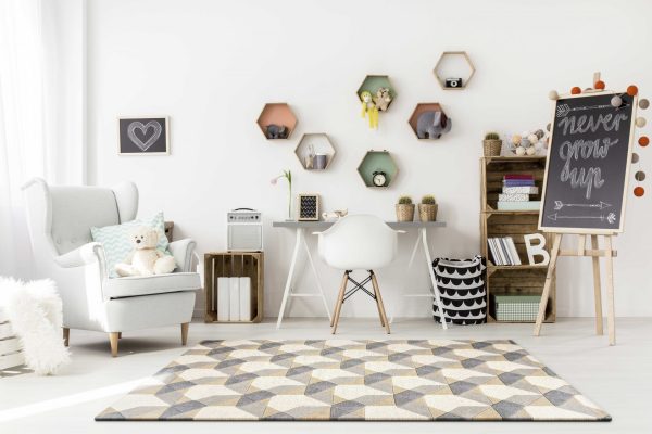 5' x 8'  Wool Ivory or Grey Area Rug - Image 4