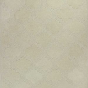 5' x 8' Wool Ivory Area Rug