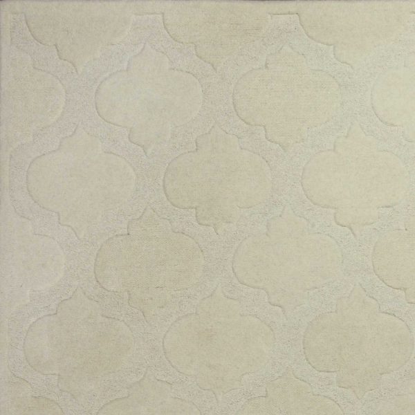 5' x 8' Wool Ivory Area Rug - Image 3