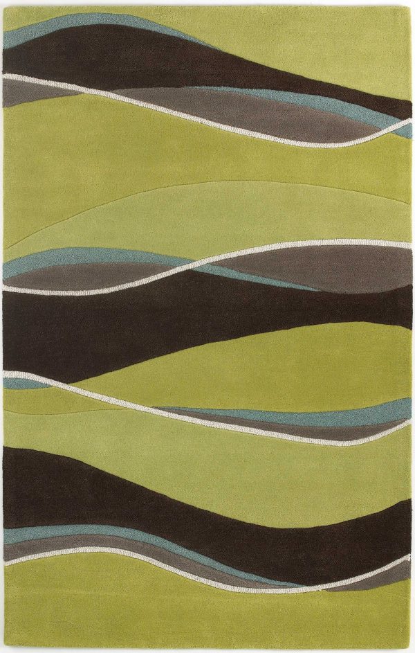 5' x 8'  Wool Lime or  Mocha Area Rug