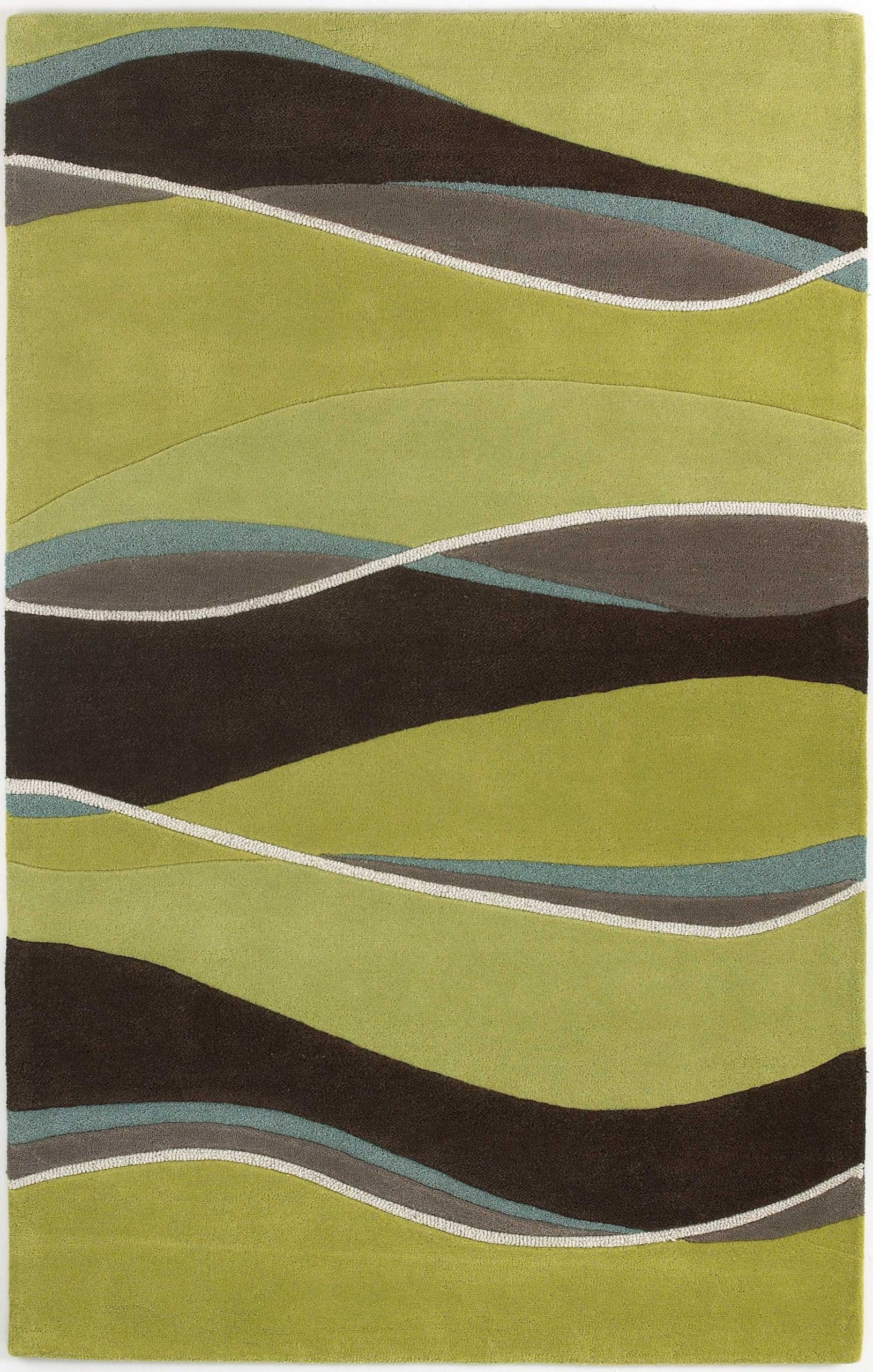 5' x 8'  Wool Lime or  Mocha Area Rug