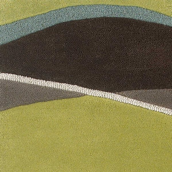 5' x 8'  Wool Lime or  Mocha Area Rug - Image 2