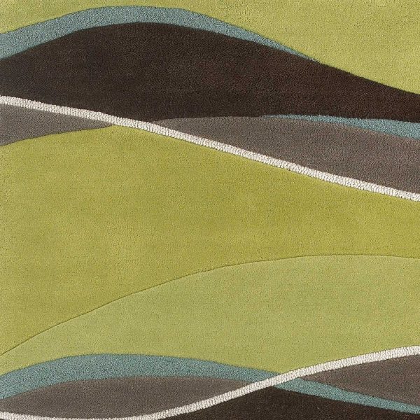 5' x 8'  Wool Lime or  Mocha Area Rug - Image 3