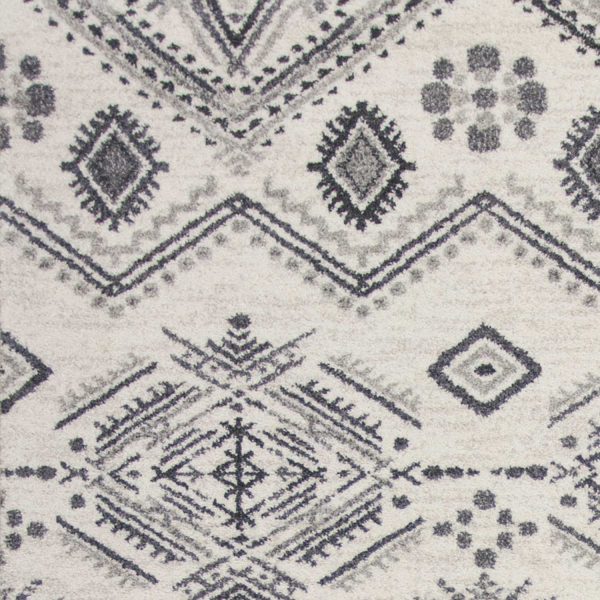 6' x 9'  Polypropylene Ivory or Grey Area Rug - Image 2