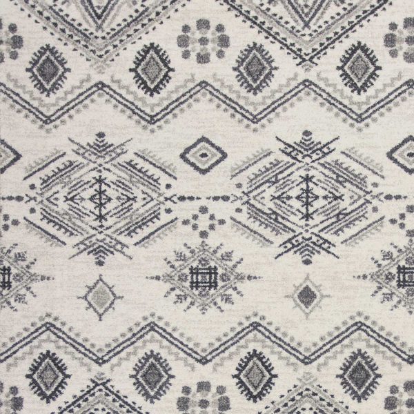 6' x 9'  Polypropylene Ivory or Grey Area Rug - Image 3
