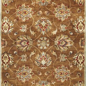 5' x 8' Wool Coffee Area Rug