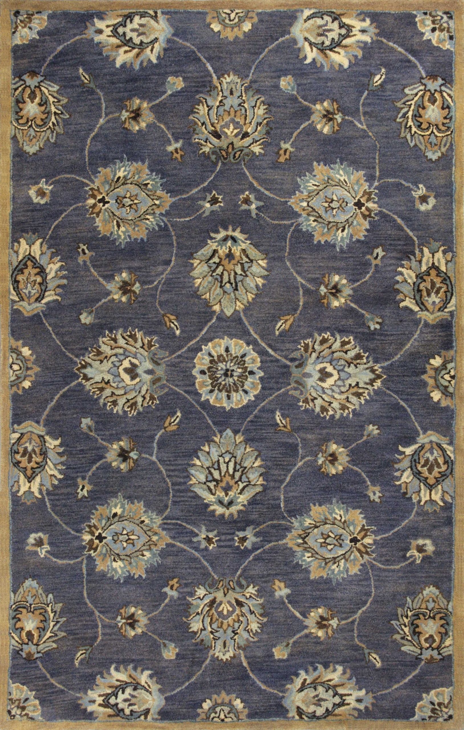 5' x 8'  Wool Midnight Area Rug