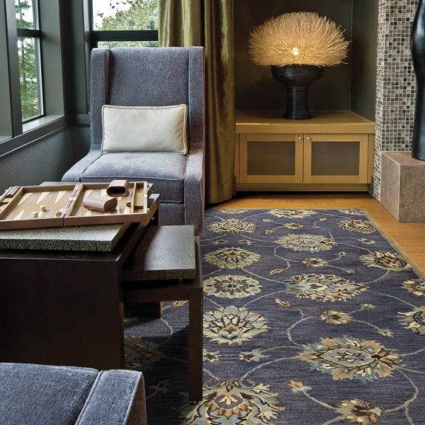 5' x 8'  Wool Midnight Area Rug - Image 3