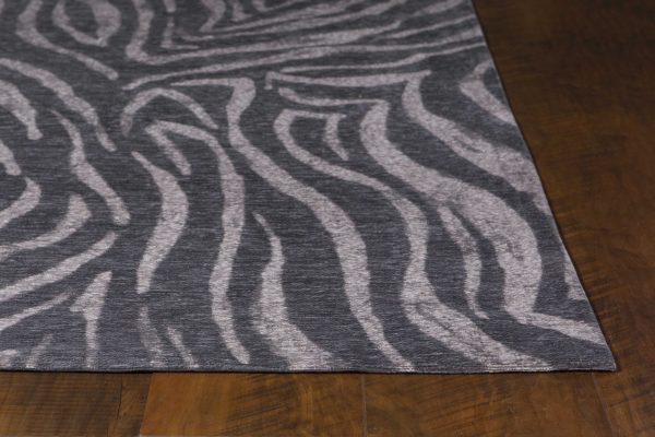 20 x 31 Polyester Charcoal Area Rug - Image 2