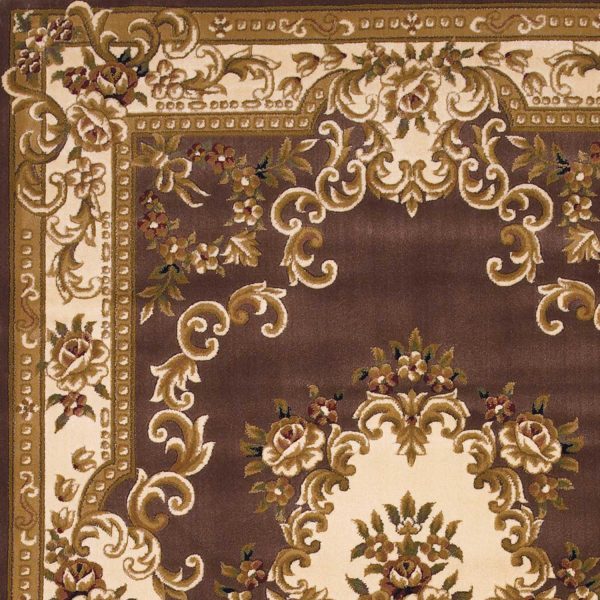 1' x 2' Polypropylene Plum or Ivory Area Rug - Image 3