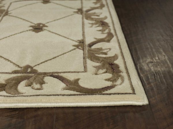 2' x 3' Polypropylene Ivory Accent Rug - Image 4