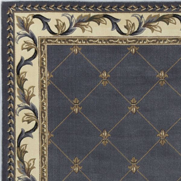 2' x 3' Polypropylene Blue Accent Rug - Image 2