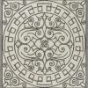 2'x3' Ivory Grey Hand Hooked UV Treated Greek Key Medallion Indoor Outdoor Accent Rug