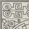 2'x3' Ivory Grey Hand Hooked UV Treated Greek Key Medallion Indoor Outdoor Accent Rug - Image 3