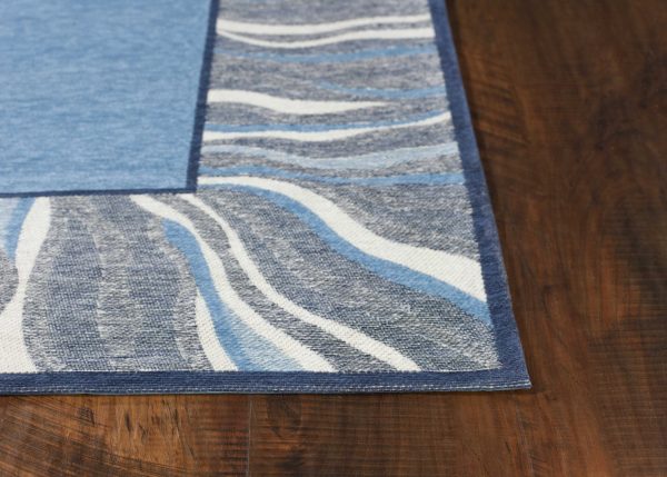 26 x 45 Polyester Denim Area Rug - Image 2