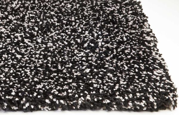 2'x4' Black Heather Indoor Shag Rug - Image 5