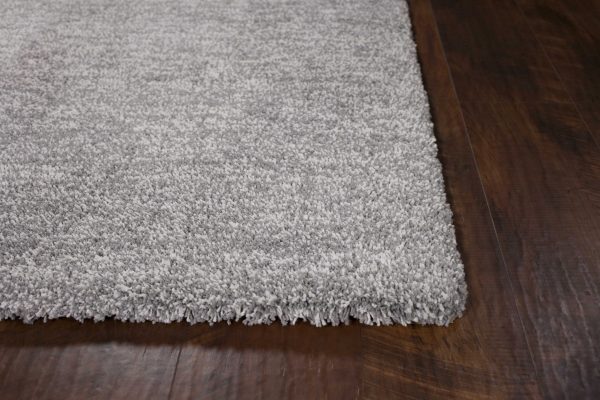 2'x4' Grey Heather Indoor Shag Rug - Image 4