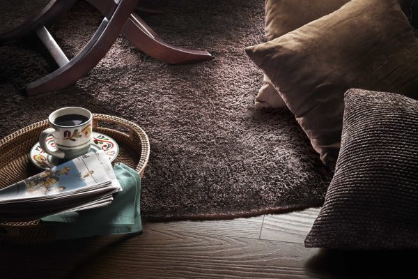 2'x4' Espresso Brown Indoor Shag Rug - Image 4