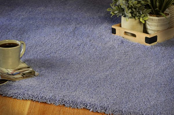 2' x 4' Polyester Purple Area Rug - Image 4