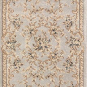 8' Light Grey Polypropylene Runner Rug