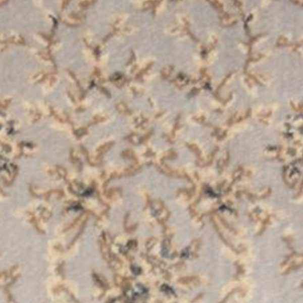 8' Light Grey Polypropylene Runner Rug - Image 2