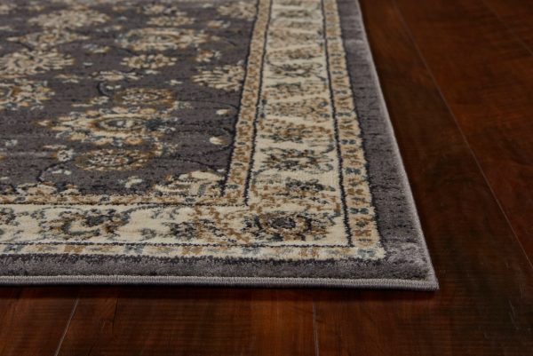 8' Grey or Ivory Polypropylene Runner Rug - Image 2