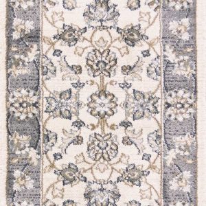 8' Ivory or Grey Polypropylene Runner Rug