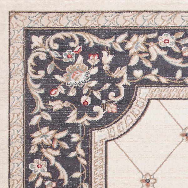 8' Ivory or Grey Polypropylene Runner Rug - Image 2