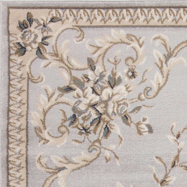 3' x 5' Light Grey Polypropylene Area Rug - Image 3