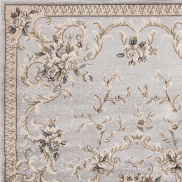 3' x 5' Light Grey Polypropylene Area Rug - Image 4