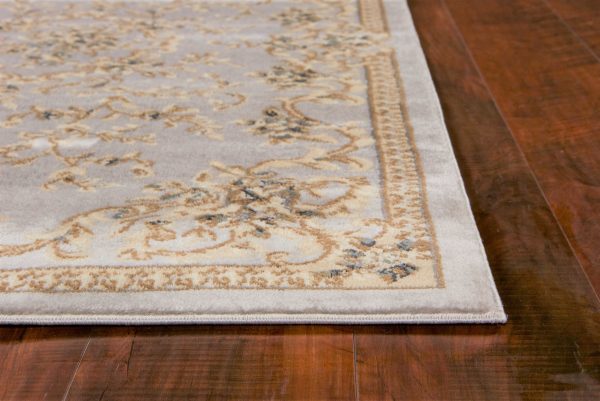 3' x 5' Light Grey Polypropylene Area Rug - Image 5